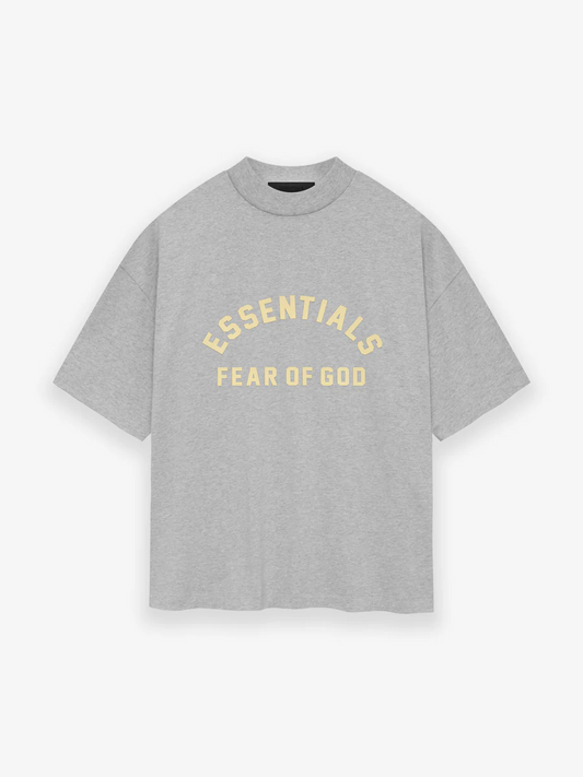 Fear of God Essentials Heavy Jersey T-Shirt - Light Heather Grey (SS24)